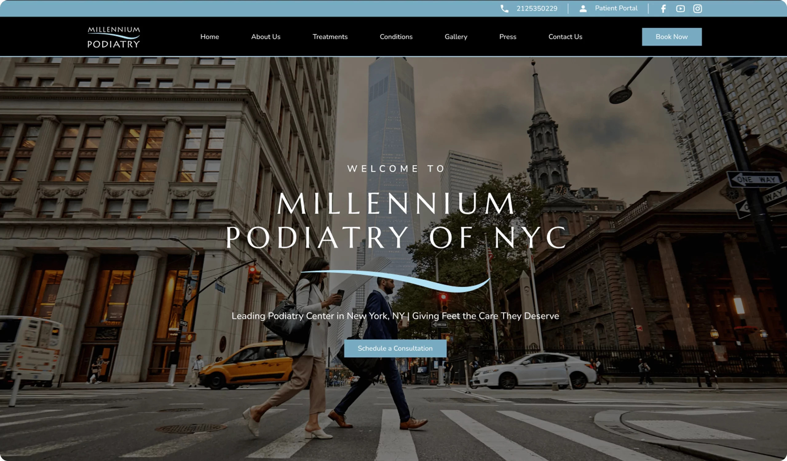 millenium-podiatry-nyc-new-design-podiatry-marketing-agency-scaled.webp